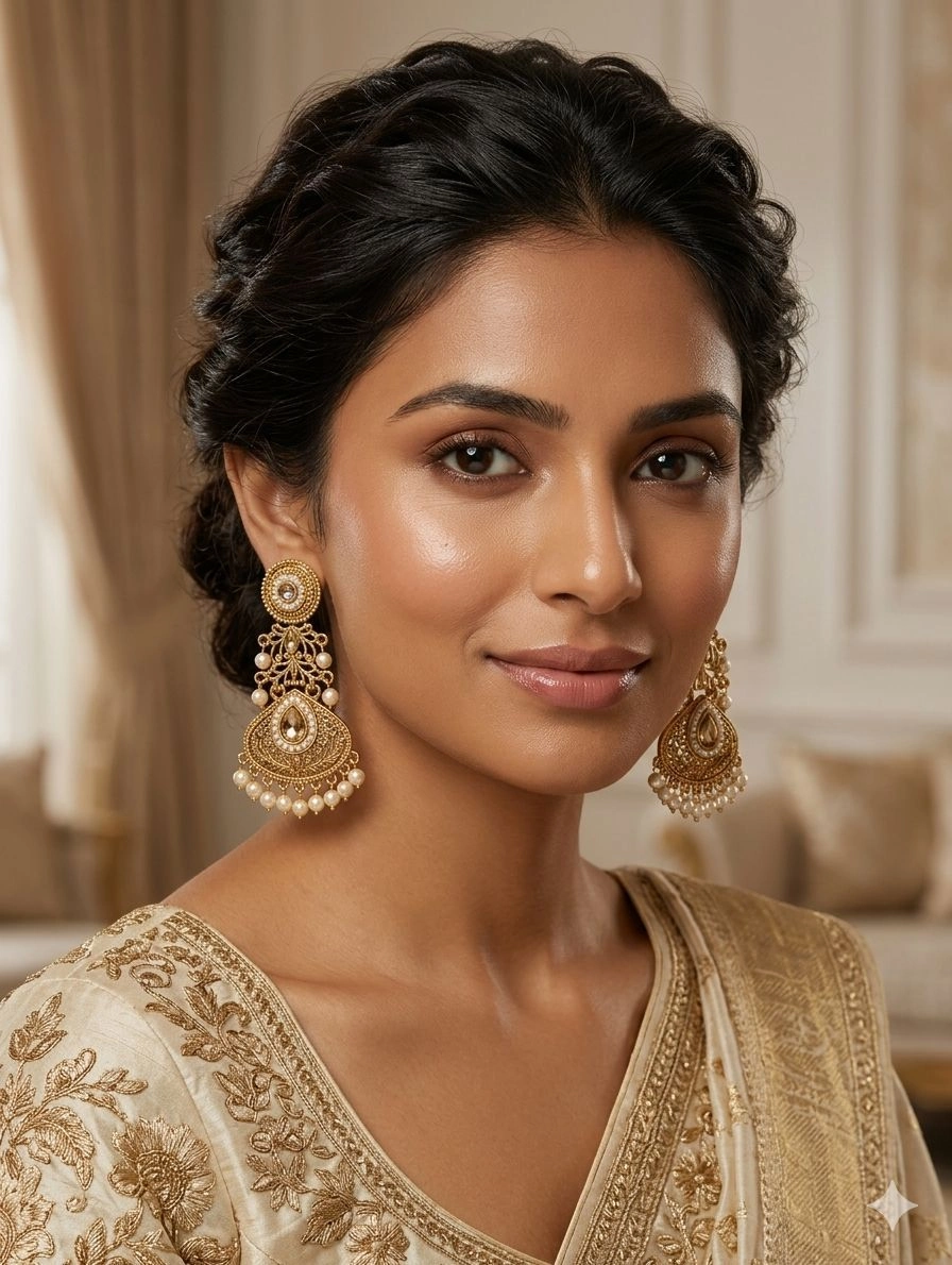 Chandbali Style Earrings